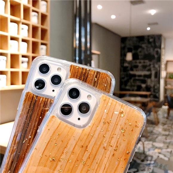 2/$15 iPhone 11 Pro Max Case Glitter Wood Grain - Picture 6 of 11